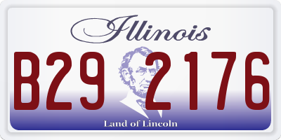 IL license plate B292176