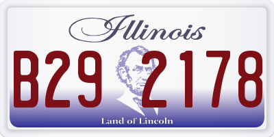 IL license plate B292178