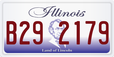 IL license plate B292179