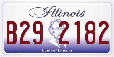 IL license plate B292182