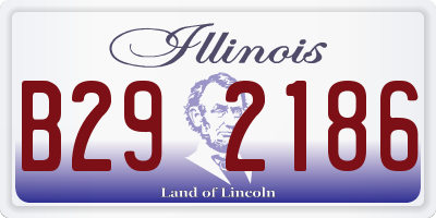 IL license plate B292186