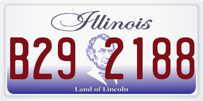 IL license plate B292188