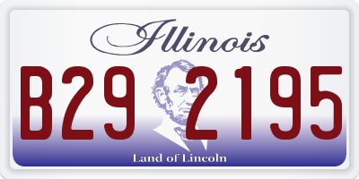 IL license plate B292195