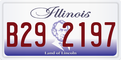 IL license plate B292197