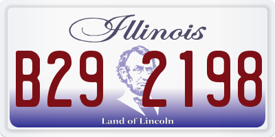 IL license plate B292198