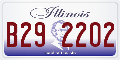 IL license plate B292202