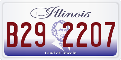 IL license plate B292207