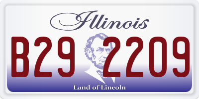 IL license plate B292209