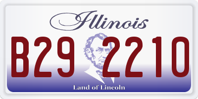 IL license plate B292210