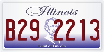 IL license plate B292213
