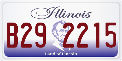 IL license plate B292215