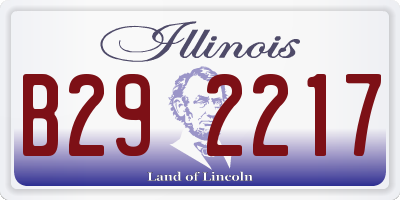 IL license plate B292217