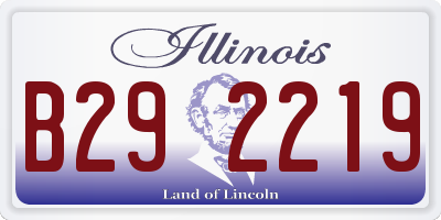 IL license plate B292219