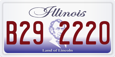 IL license plate B292220