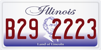 IL license plate B292223
