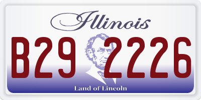 IL license plate B292226