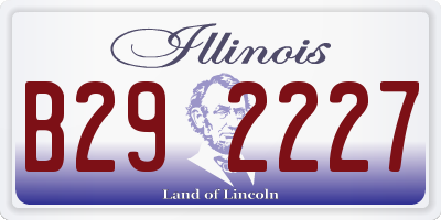 IL license plate B292227