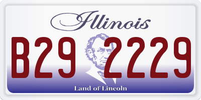IL license plate B292229