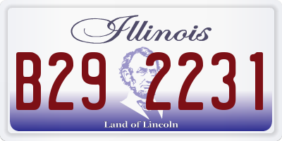 IL license plate B292231