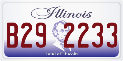 IL license plate B292233