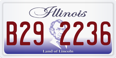 IL license plate B292236