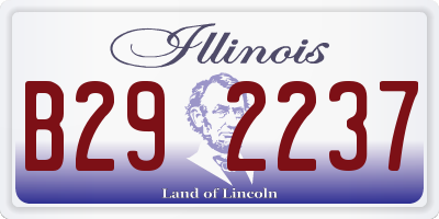 IL license plate B292237