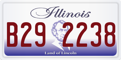 IL license plate B292238