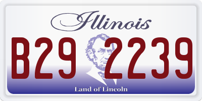 IL license plate B292239