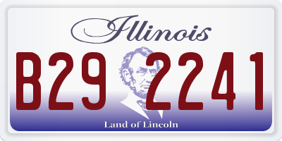 IL license plate B292241