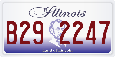 IL license plate B292247