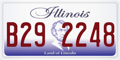 IL license plate B292248