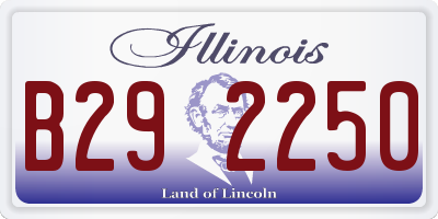IL license plate B292250