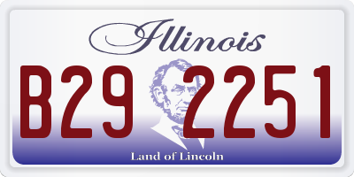 IL license plate B292251