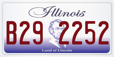 IL license plate B292252
