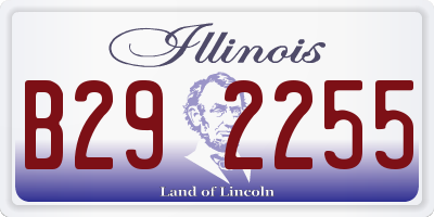 IL license plate B292255