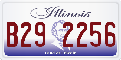 IL license plate B292256