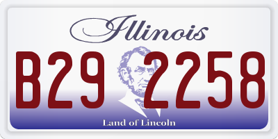IL license plate B292258