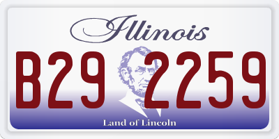 IL license plate B292259