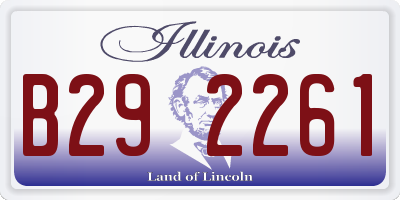 IL license plate B292261