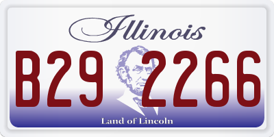 IL license plate B292266
