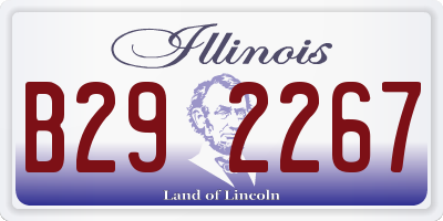 IL license plate B292267