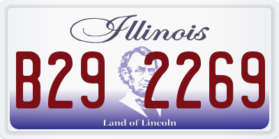 IL license plate B292269