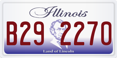 IL license plate B292270