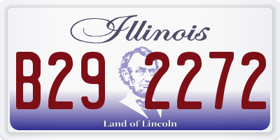 IL license plate B292272