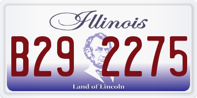 IL license plate B292275