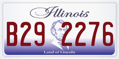 IL license plate B292276