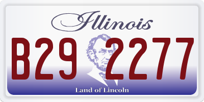 IL license plate B292277