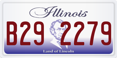 IL license plate B292279