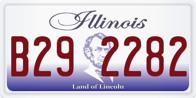 IL license plate B292282