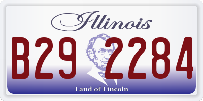 IL license plate B292284